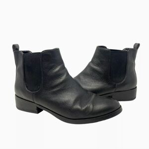 womens Cole Haan Black leather booty boots 7 and 1/2 M